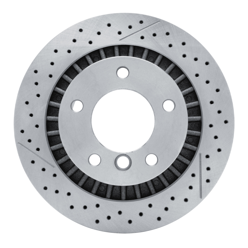 Mercedes-Benz G65 AMG Brake Rotor (1) - Rear - R1 Concepts - Drilled and Slotted - `13-`18